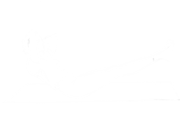 Drawing of the yoga posture, navasana